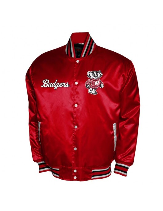 Wisconsin Badgers Club Satin Jacket