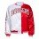 Wisconsin Badgers Red and White Satin Jacket