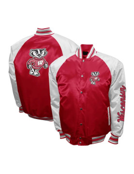 Wisconsin Badgers The Game Red Satin Jacket