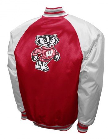 Wisconsin Badgers The Game Red Satin Jacket