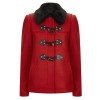 Women’s Toggle Duffle Red Wool Jacket