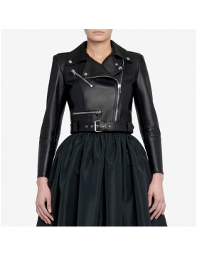 WWE Raw Nattie Neidhart Black Leather Jacket