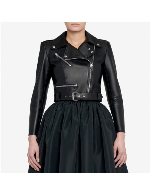 WWE Raw Nattie Neidhart Black Leather Jacket