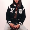 Yale University Varsity Navy Full-Snap Wool Jacket