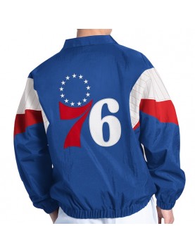 Yard Line Royal Philadelphia 76ers Full-Zip Jacket