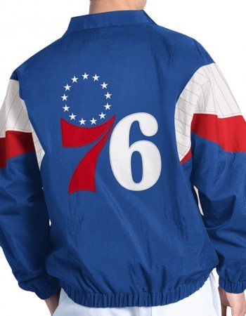 Yard Line Royal Philadelphia 76ers Full-Zip Jacket