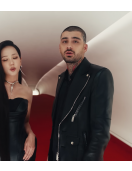 Zayn Malik Eyes Closed Black Leather Jacket