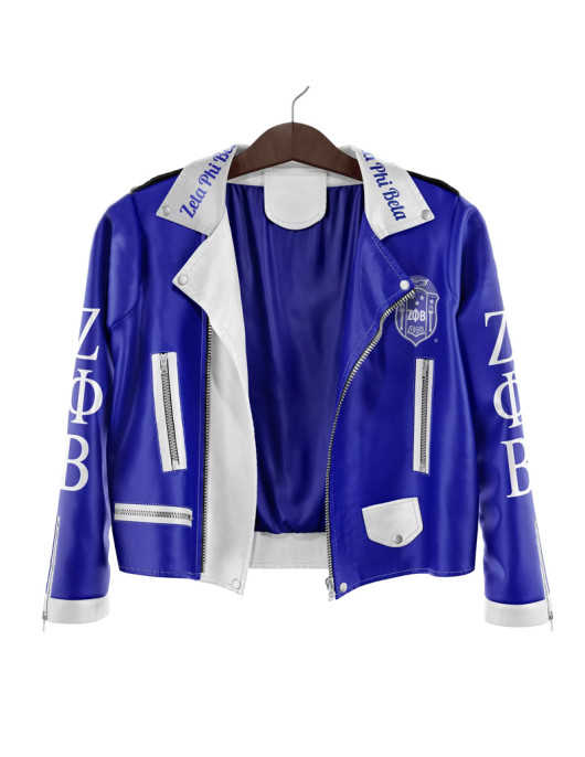 Zeta Phi Beta Sorority Leather Jacket