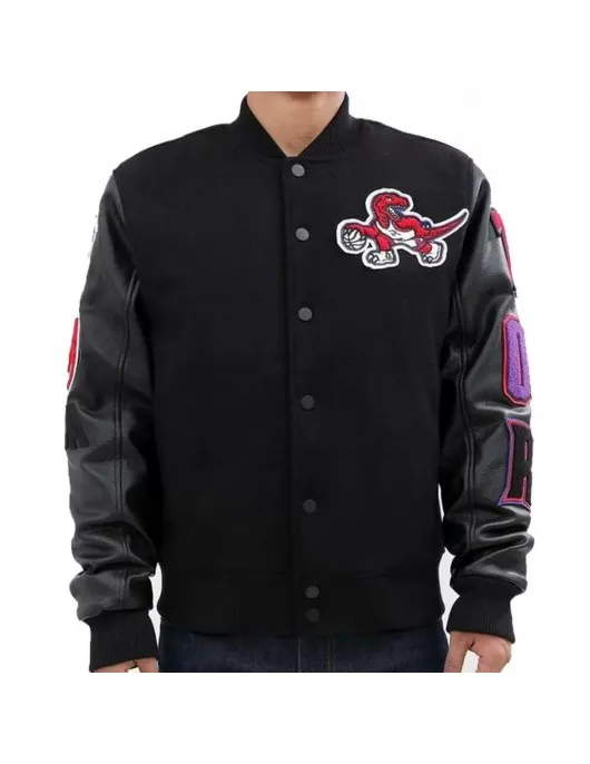 Toronto Raptors Black Varsity Jacket Toronto Raptors Black Varsity Jacket