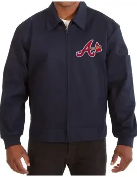 Atlanta Navy Bomber Jacket