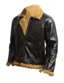 Aviator B3 Ginger Shearling Fly Sheep Bomber Leather Jacket