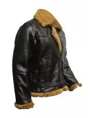 Aviator B3 Ginger Shearling Fly Sheep Bomber Leather Jacket