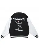 Aw Spiky Head Skull Wool Varsity Jacket Aw Spiky Head Skull Wool Varsity Jacket
