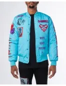 Baby Blue Mutant Bomber Jacket