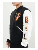 Baltimore Orioles Black and White Varsity Jacket Baltimore Orioles Black and White Varsity Jacket