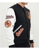 Baltimore Orioles Black and White Varsity Jacket Baltimore Orioles Black and White Varsity Jacket