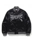 Bape A Bathing Ape Varsity Satin Jacket