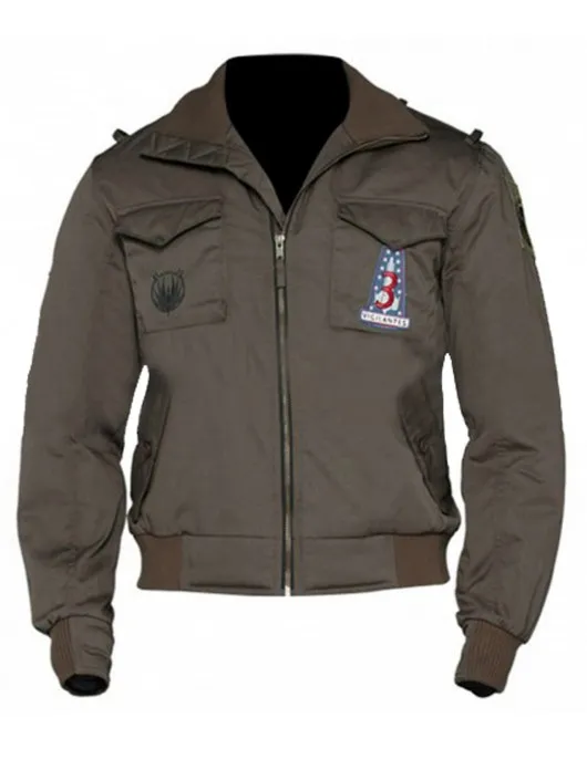 Battlestar Galactica Jamie Bamber Bomber Jacket
