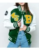 Baylor Collegiate University Green and White Jacket Baylor Collegiate University Green and White Jacket