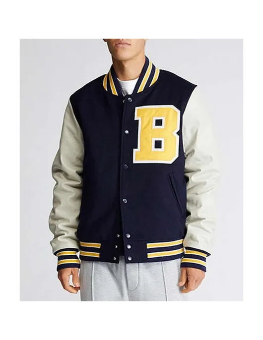 Bel-Air Academy Navy and White Varsity Jacket Bel-Air Academy Navy and White Varsity Jacket