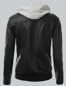Bomber Mens Slim Fit Black Biker Jacket