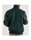 Boston Celtics Dark Green Varsity Wool/Leather Jacket Boston Celtics Dark Green Varsity Wool/Leather Jacket