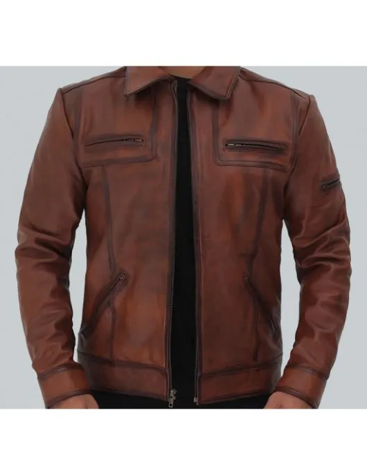 Bradford Casual Leather Jacket Mens Bradford Casual Leather Jacket Mens