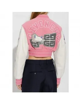 Bstroy Logo Embroidered Cropped Jacket