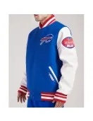 Buffalo Bills Old English Classic Rib Varsity Jacket Buffalo Bills Old English Classic Rib Varsity Jacket