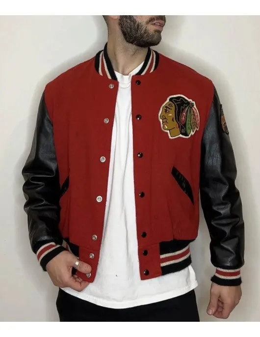 Chicago Blackhawks Campbell Varsity Jacket