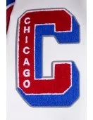 Chicago Cubs Old English Blue Wool Varsity Jacket