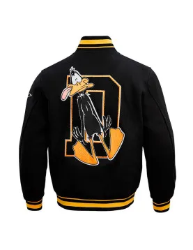 Daffy Duck Looney Tunes Freeze Max Black Varsity Jacket
