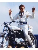Daredevil Evel Knievel Leather Motorcycle Jacket Costume