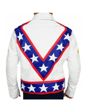 Daredevil Evel Knievel White Biker Jacket