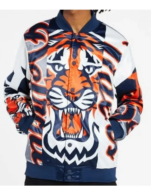 Detroit Tigers All Over Print Varsity Jacket
