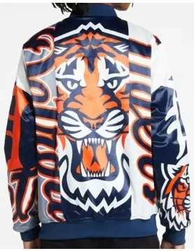 Detroit Tigers All Over Print Varsity Jacket
