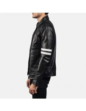 Dragonhide Black Leather Jacket