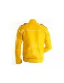 Freddie Mercury Concert Yellow Military Motorcycle Jacket