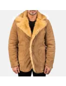 Furlong Beige Leather Coat