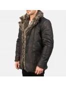 Furlong Black Leather Coat Furlong Black Leather Coat