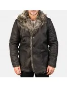 Furlong Black Leather Coat Furlong Black Leather Coat