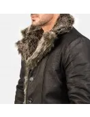 Furlong Black Leather Coat Furlong Black Leather Coat