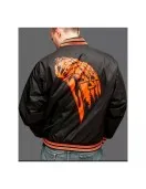 Halloween 78 Bomber Black Nylon Jacket