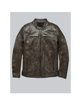 Harley Davidson Waxed Brown Leather Jacket