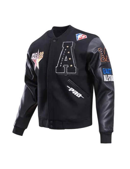 Hbcu All Star East/west Logo Black Varsity Jacket Hbcu All Star East/west Logo Black Varsity Jacket