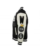 Homestead Grays Vintage Black/White Varsity Jacket