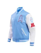 Houston Oilers Retro Classic Blue Varsity Jacket