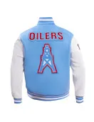 Houston Oilers Retro Classic Blue Varsity Jacket