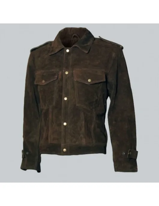 John Lennon Brown Suede Leather Jacket John Lennon Brown Suede Leather Jacket