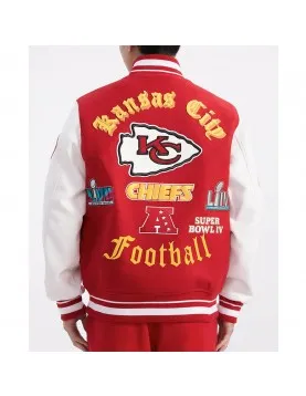 Kansas City Chiefs Old English Classic Rib Varsity Jacket